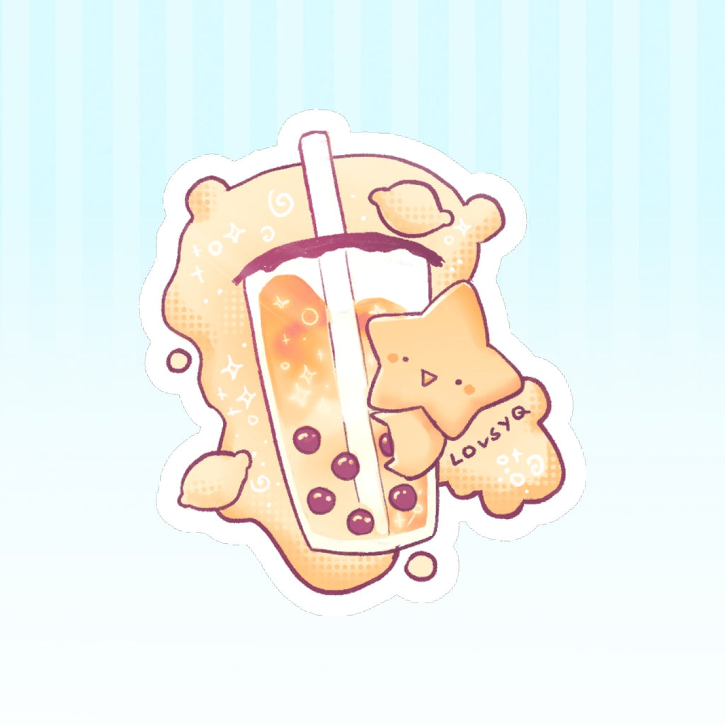 Happy Fruity Boba Sticker