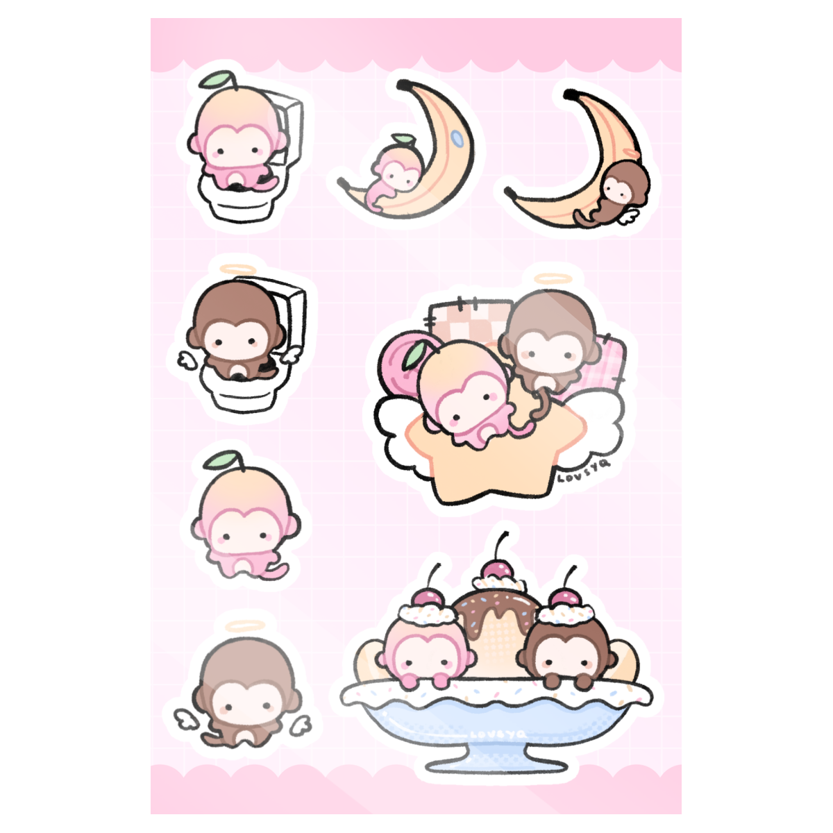 Peaches & Patches 4 x 6 Sticker Sheet