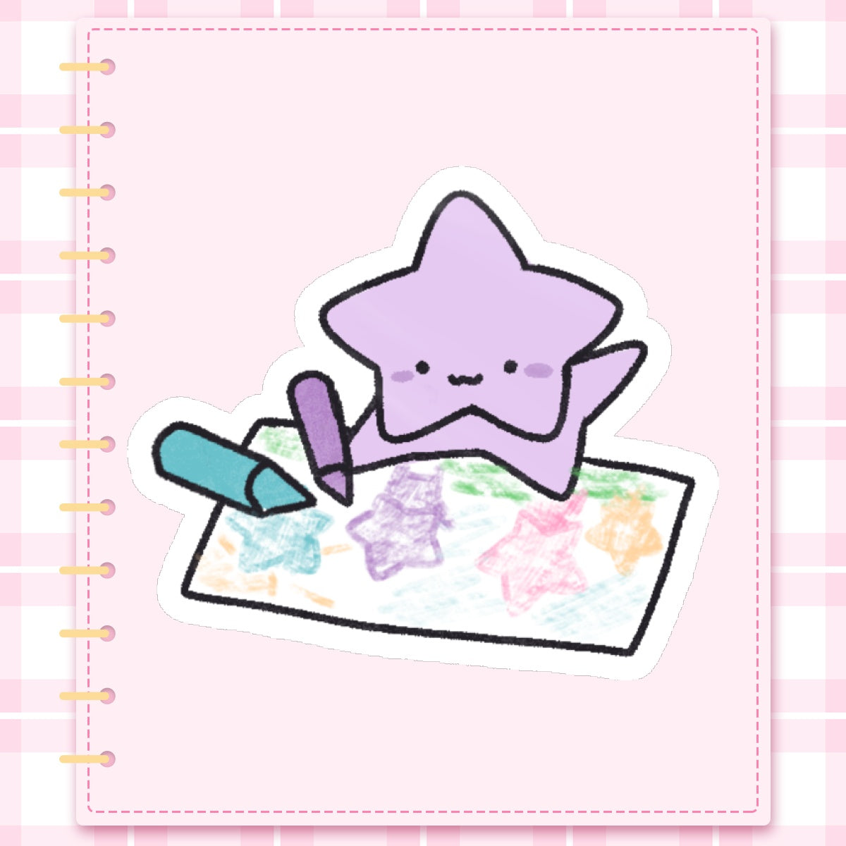 Silly Drawing Mini Sticker