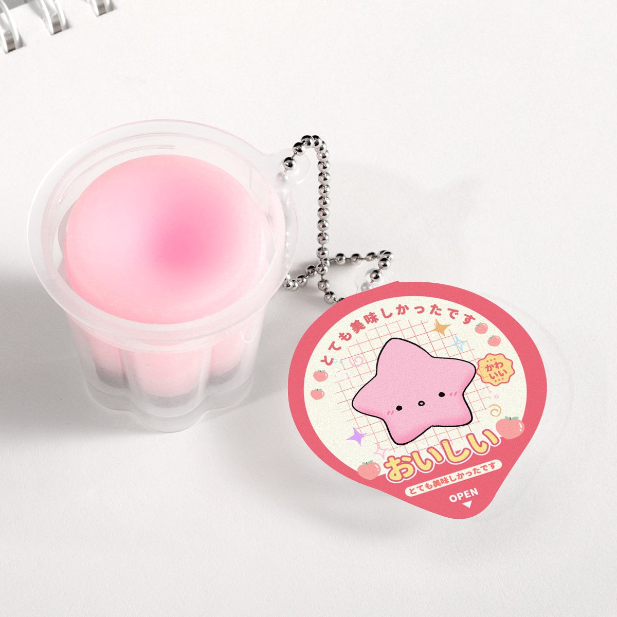 Bibi Pudding Jelly Keychain