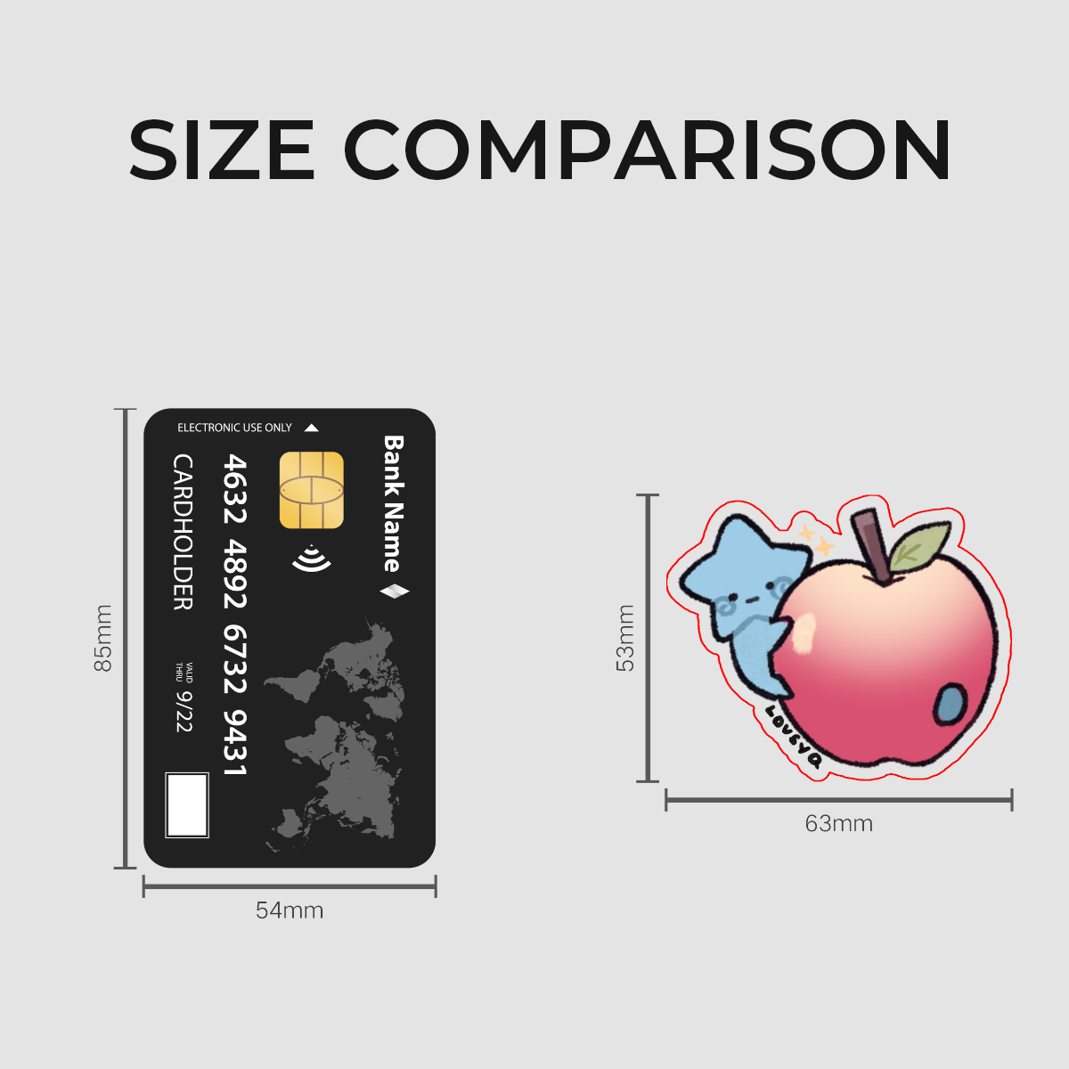 Blu Apple Sticker