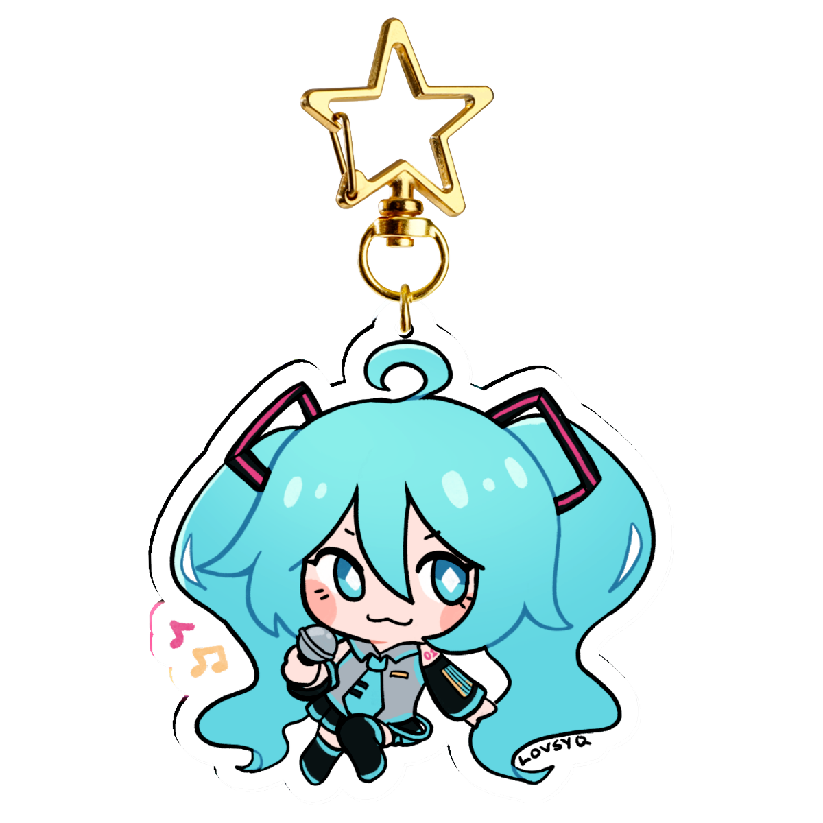 Miku Acrylic Keychain