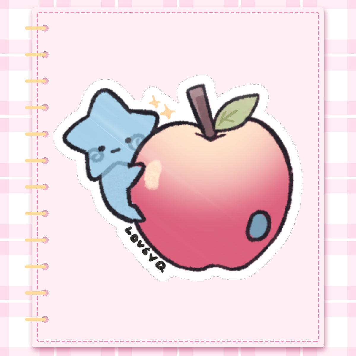 Blu Apple Sticker