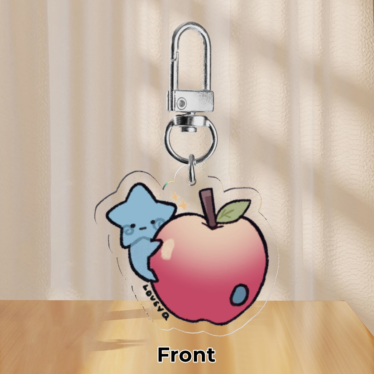 Blu Apple Mini Keychain