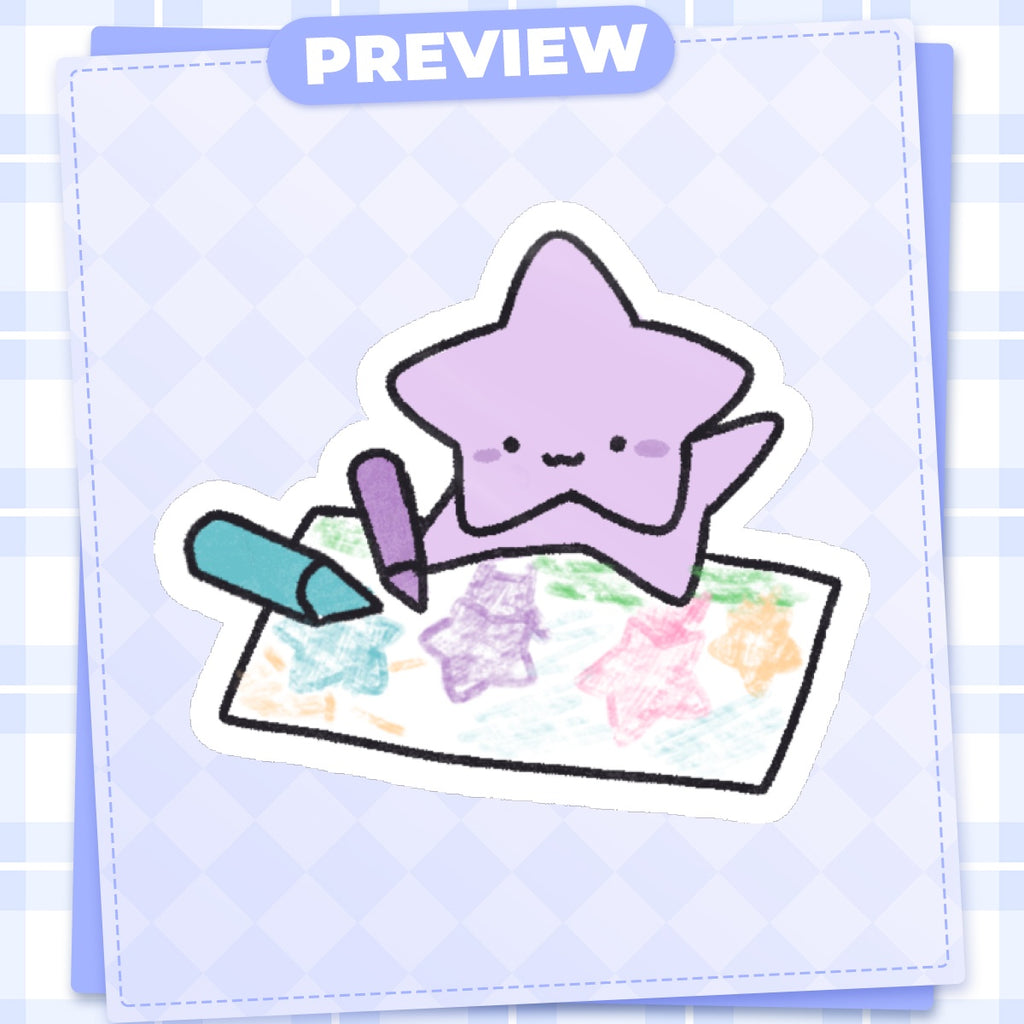Silly Drawing Mini Sticker