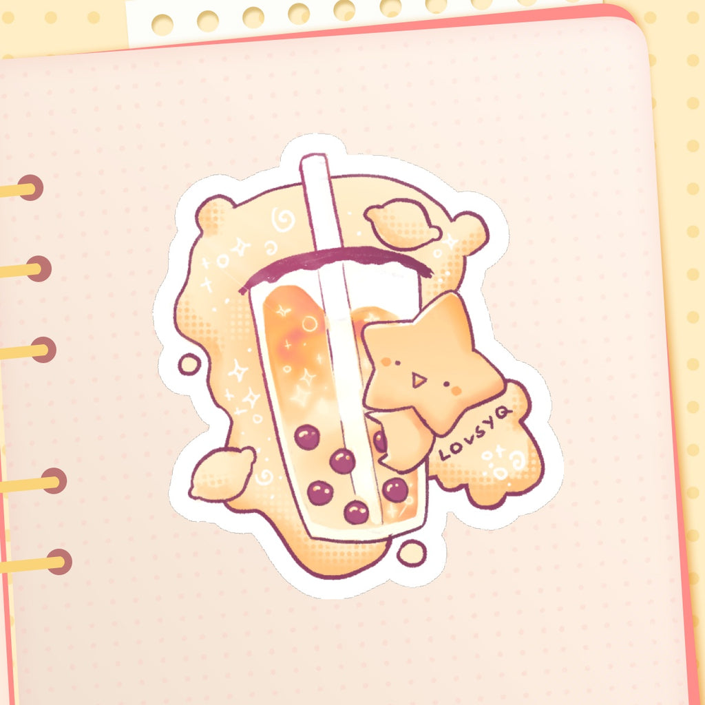 Happy Fruity Boba Sticker