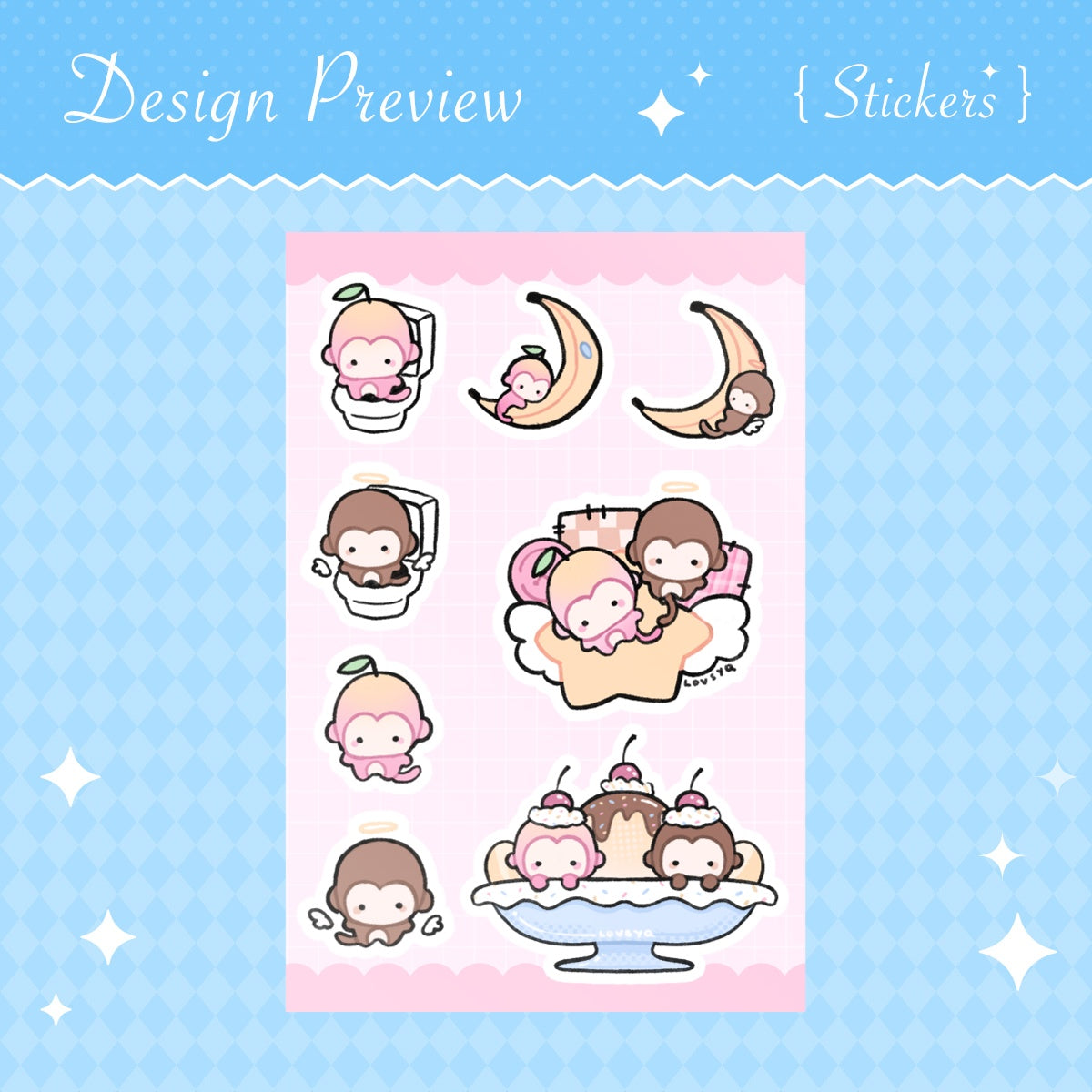 Peaches & Patches 4 x 6 Sticker Sheet