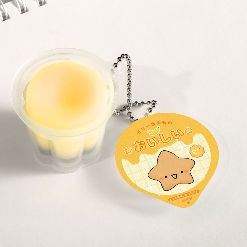 Happy Pudding Jelly Keychains
