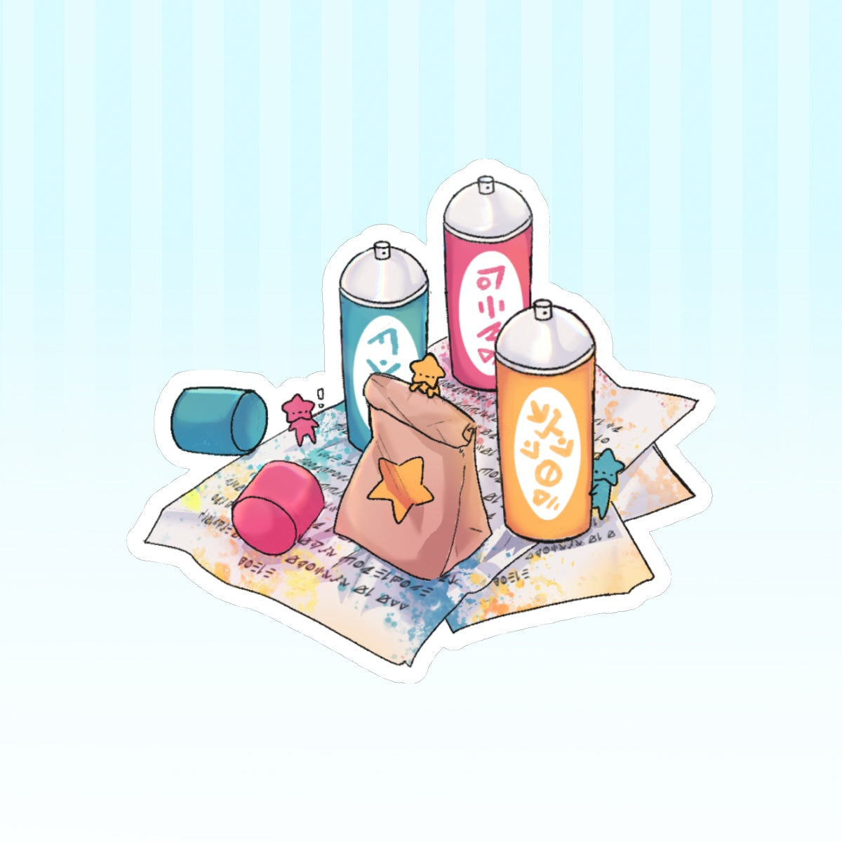 StarBabz Spraycan Stickers 3"