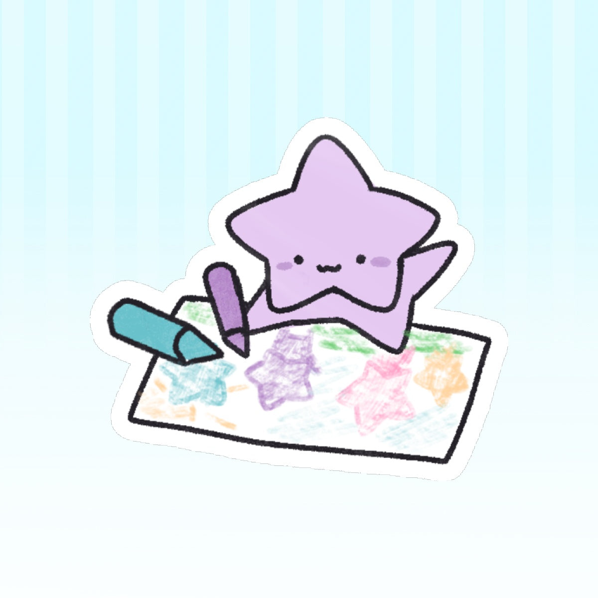 Silly Drawing Mini Sticker