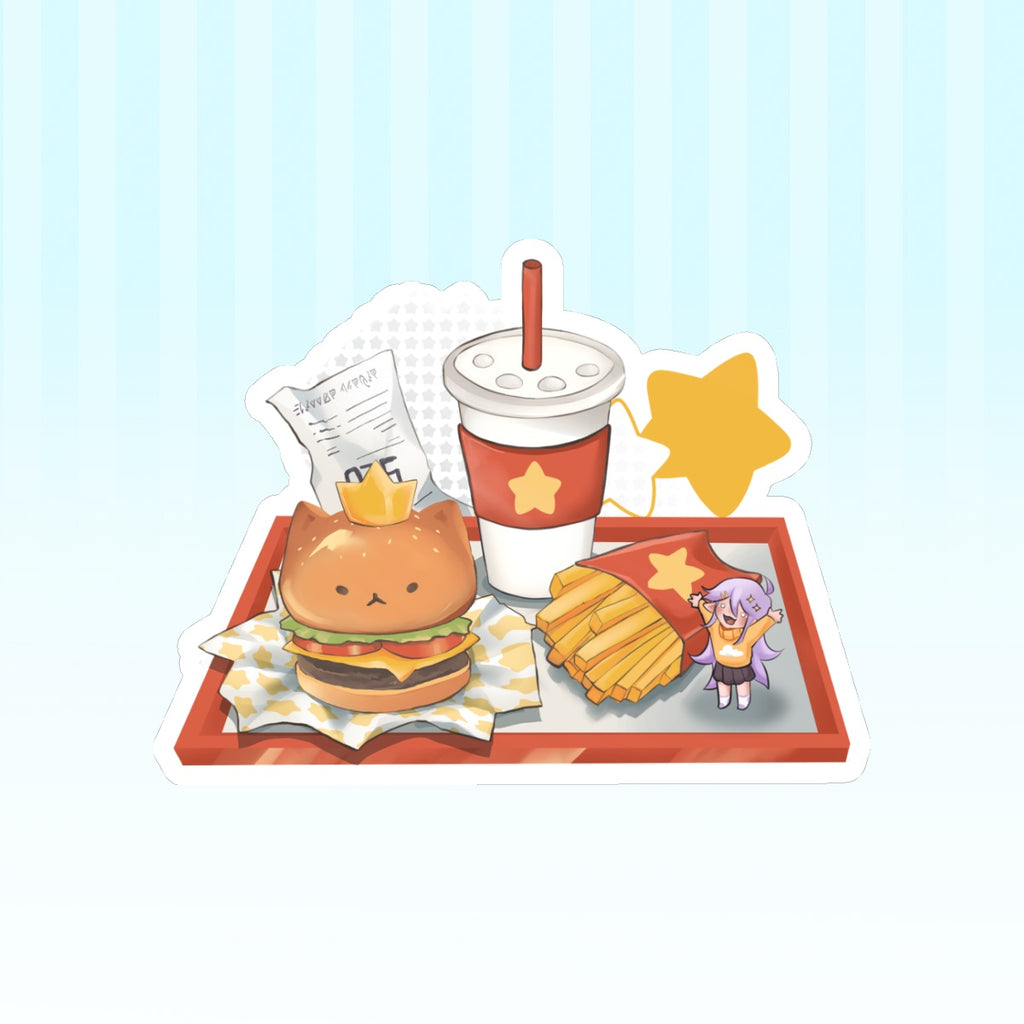 Stellar Burger Meal Sticker 3”