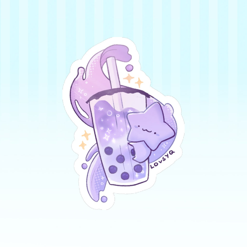Silly Taro Boba Sticker