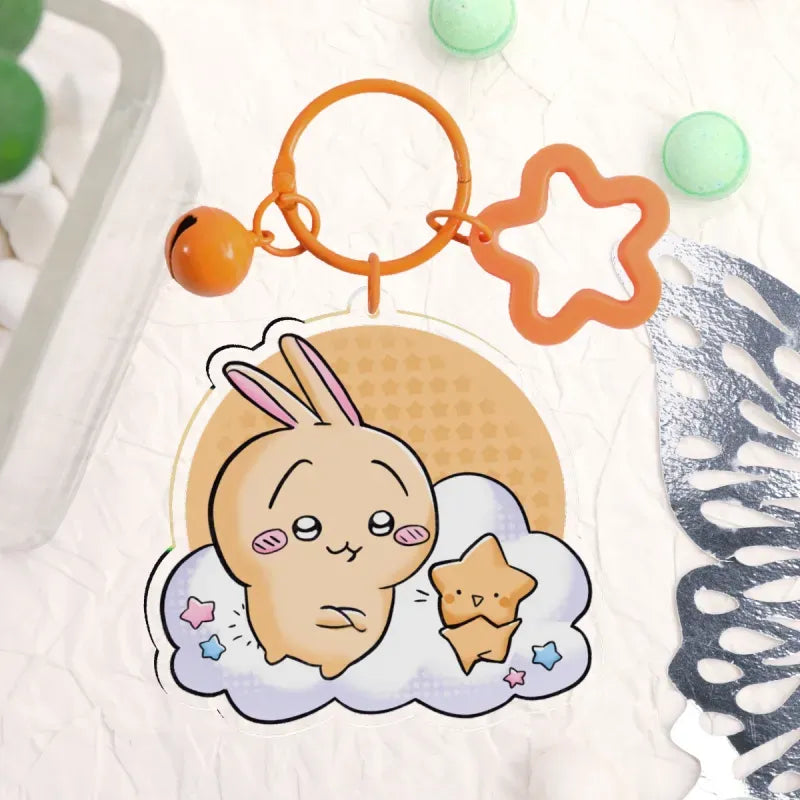 Tuff Bunny + Happy the Star Bab Acrylic Keychain