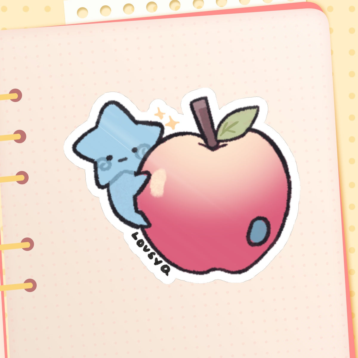 Blu Apple Sticker