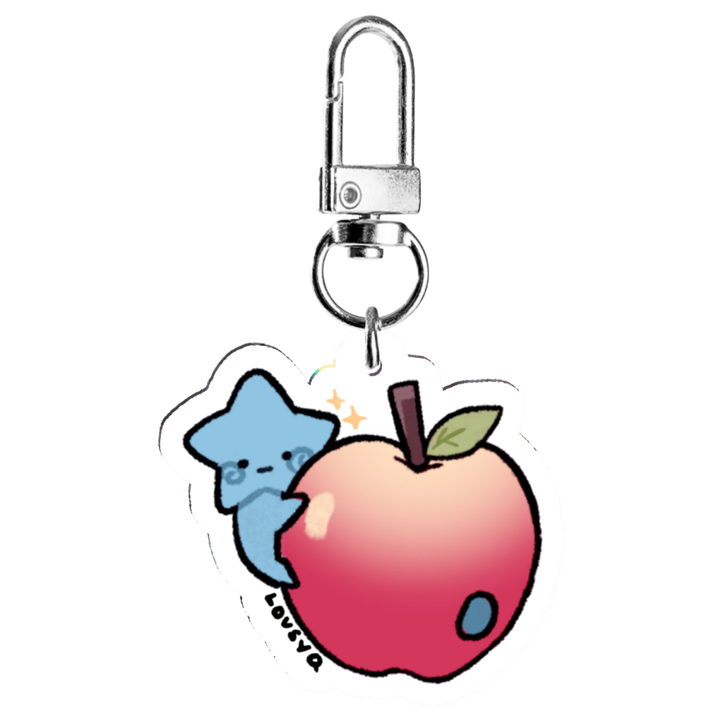 Blu Apple Mini Keychain