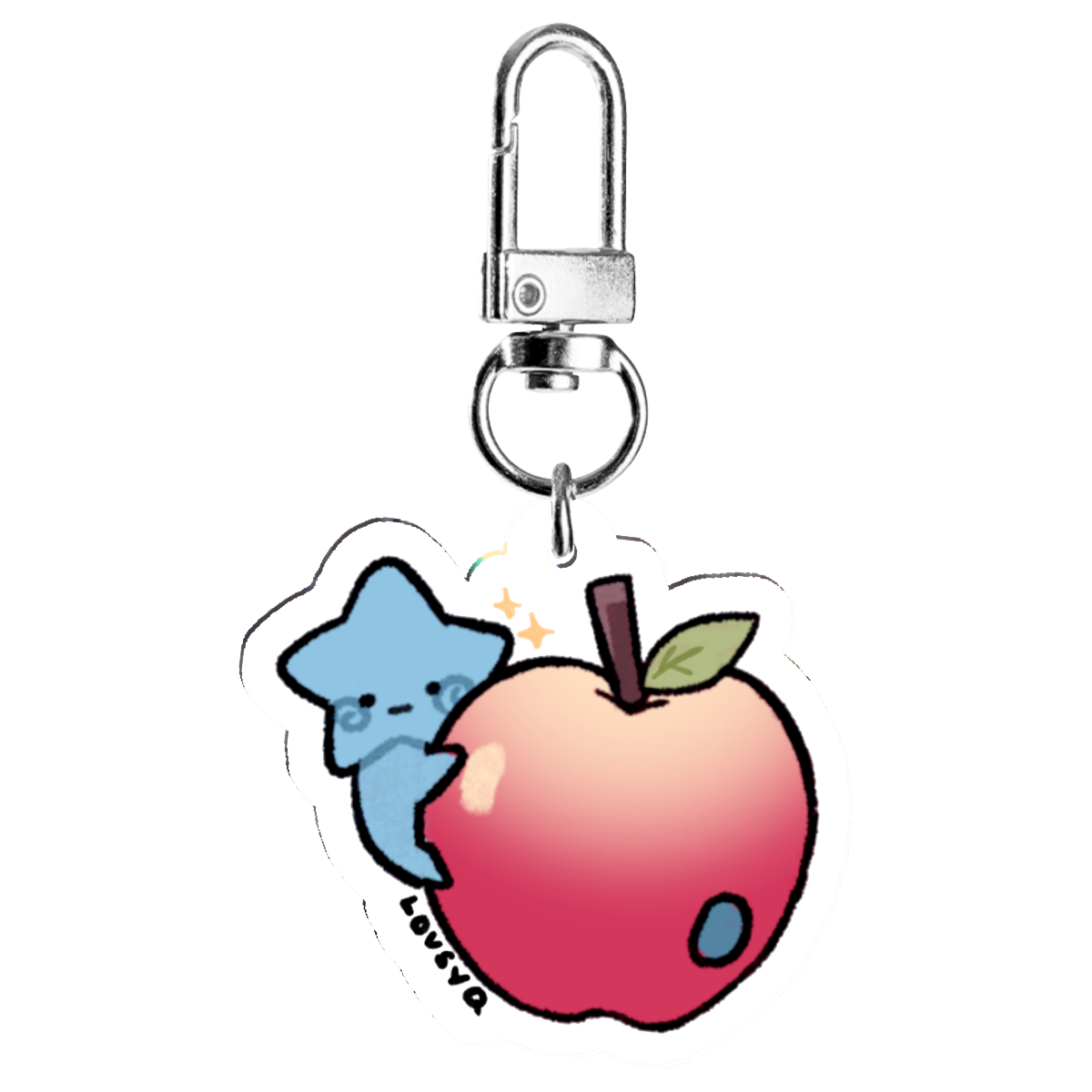 Blu Apple Mini Keychain