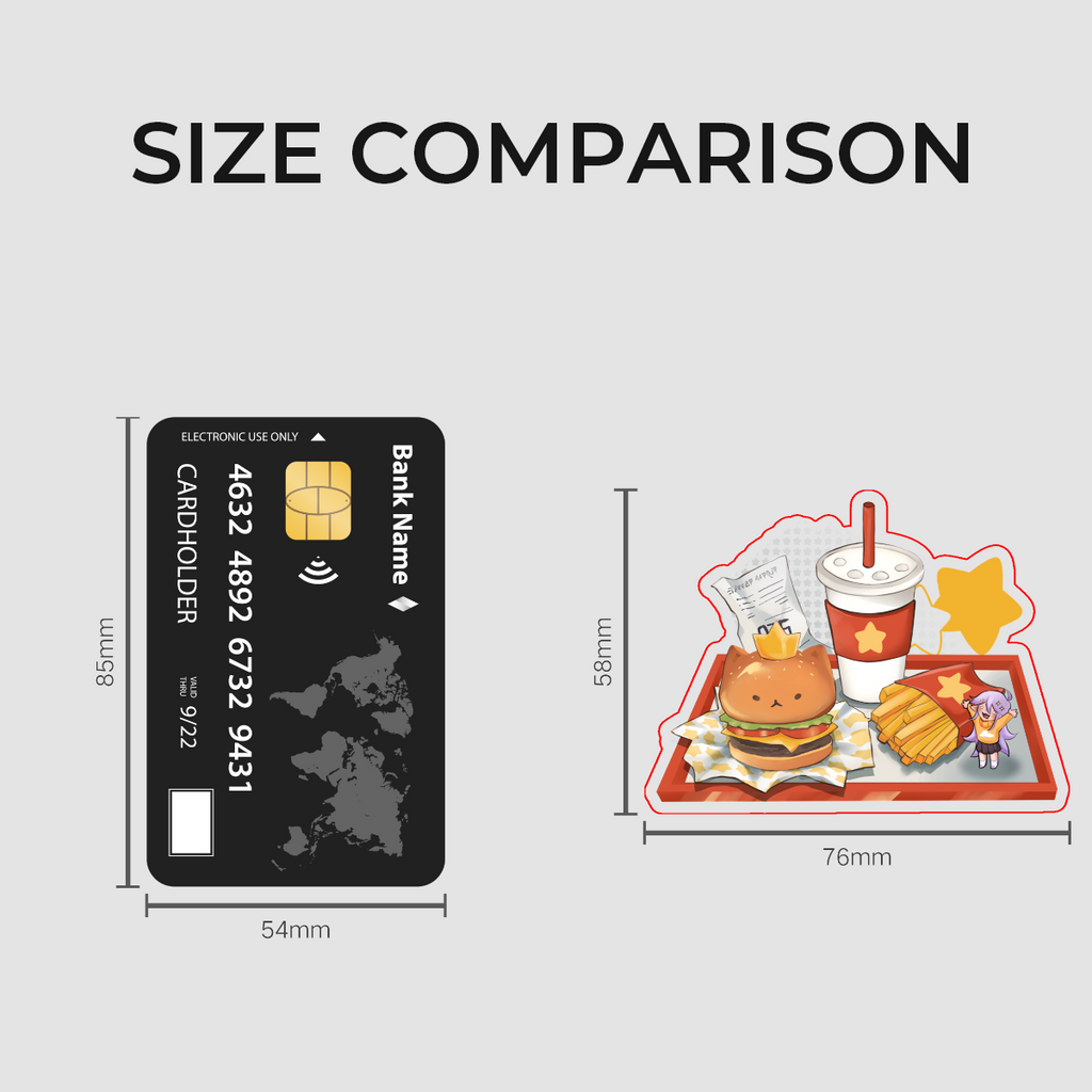 Stellar Burger Meal Sticker 3”