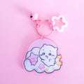 Cute Hamster + Bibi the starbab Acrylic Keychain
