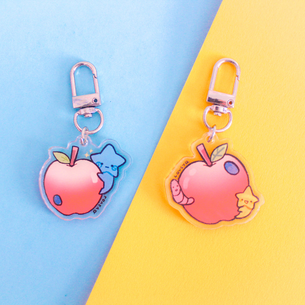 Happy Apple Mini Keychain