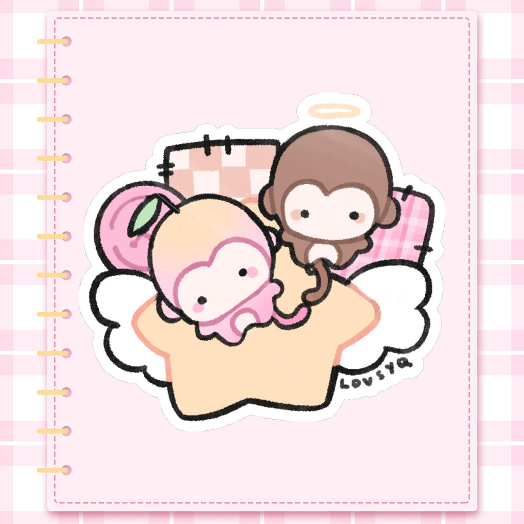 Peaches & Patches Sticker 3"