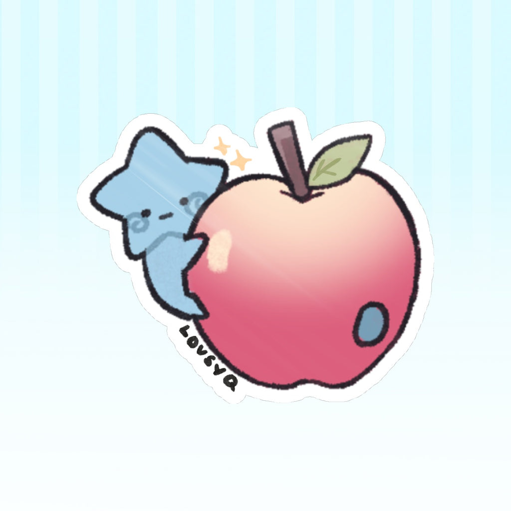 Blu Apple Sticker