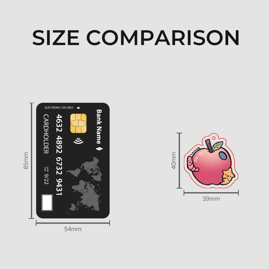 Happy Apple Mini Keychain