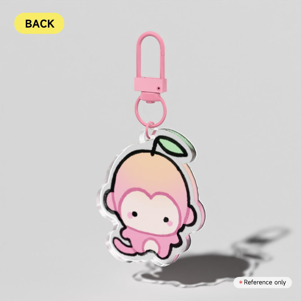Mini Peach Keychain