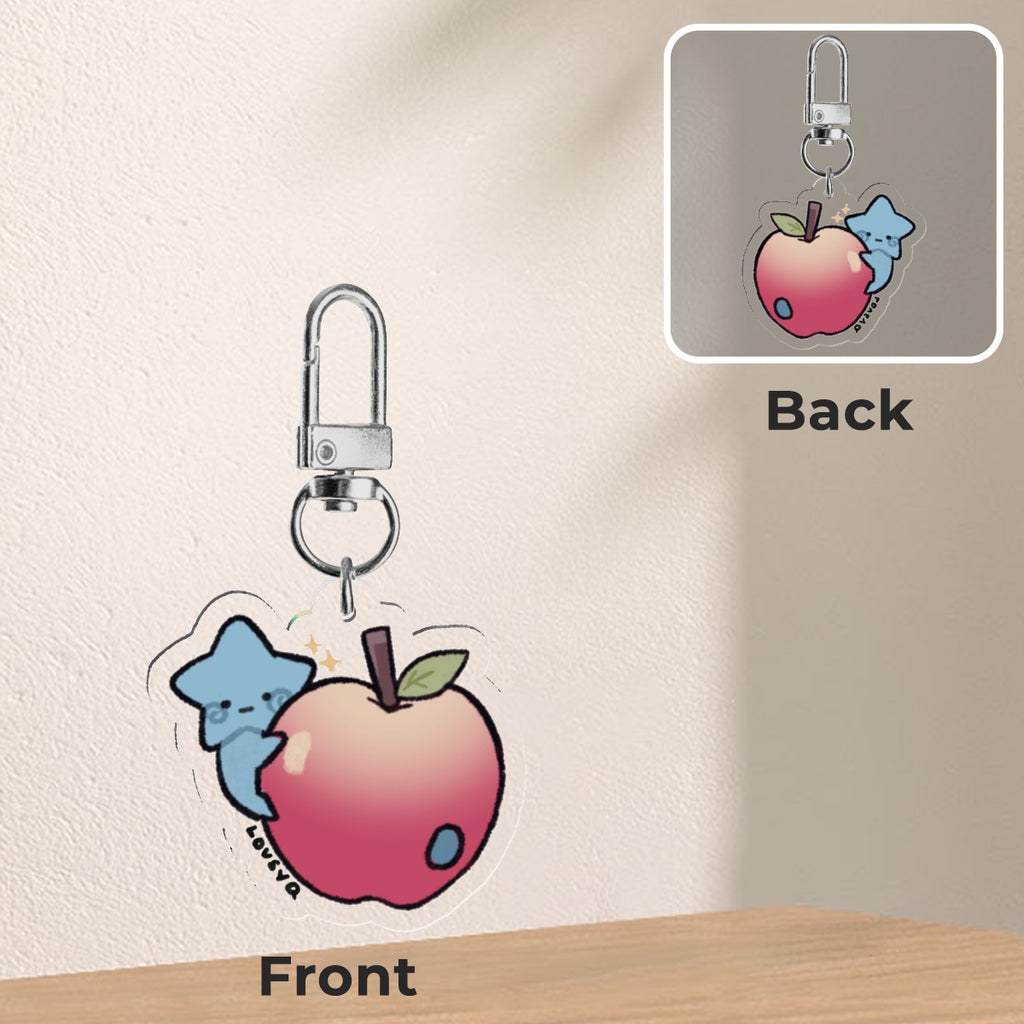 Blu Apple Mini Keychain