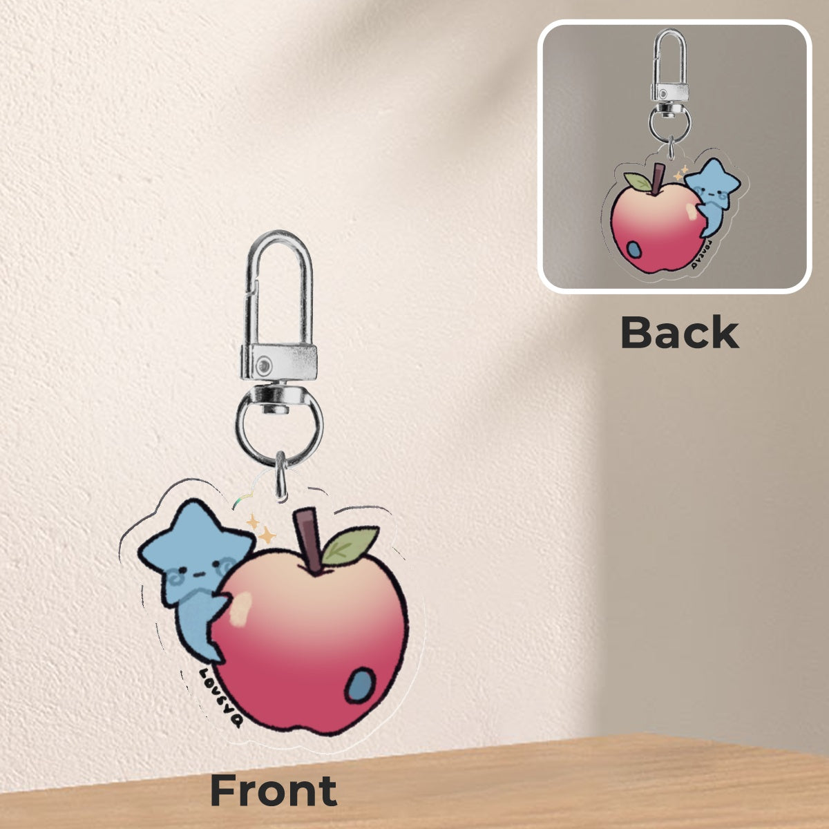 Blu Apple Mini Keychain