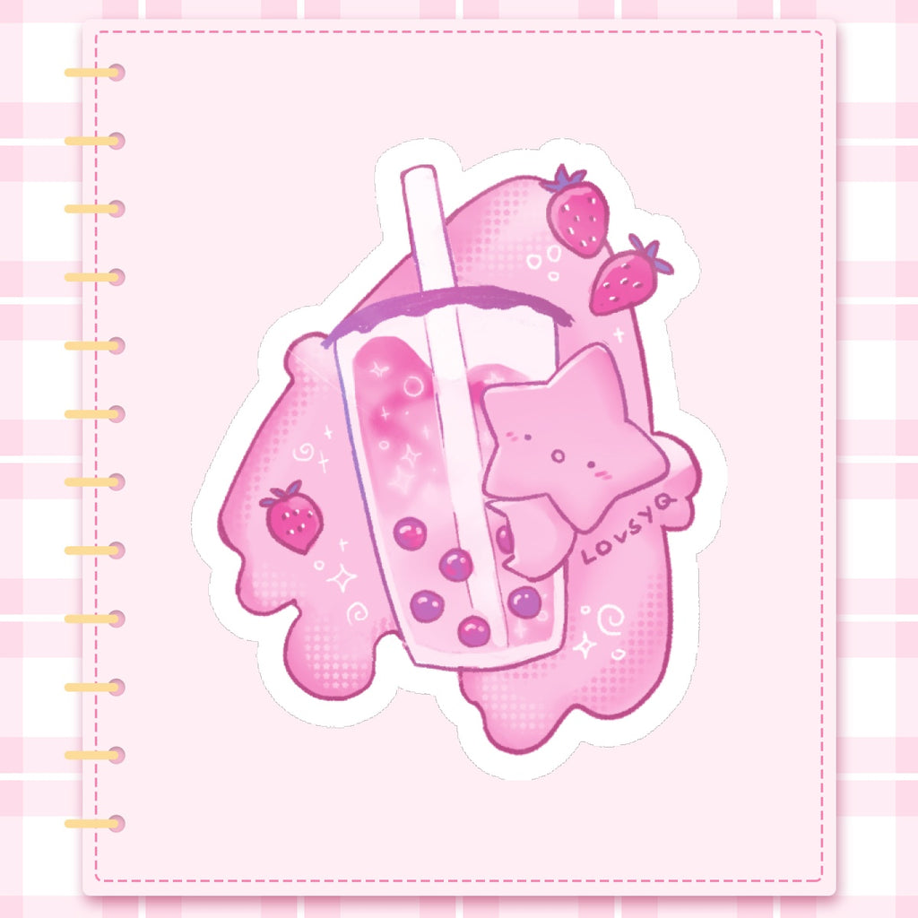 Bibi Starberry Boba sticker