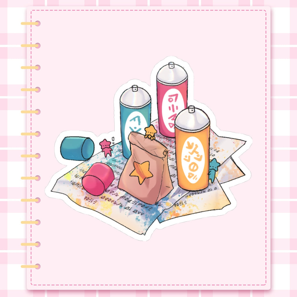 StarBabz Spraycan Stickers 3"