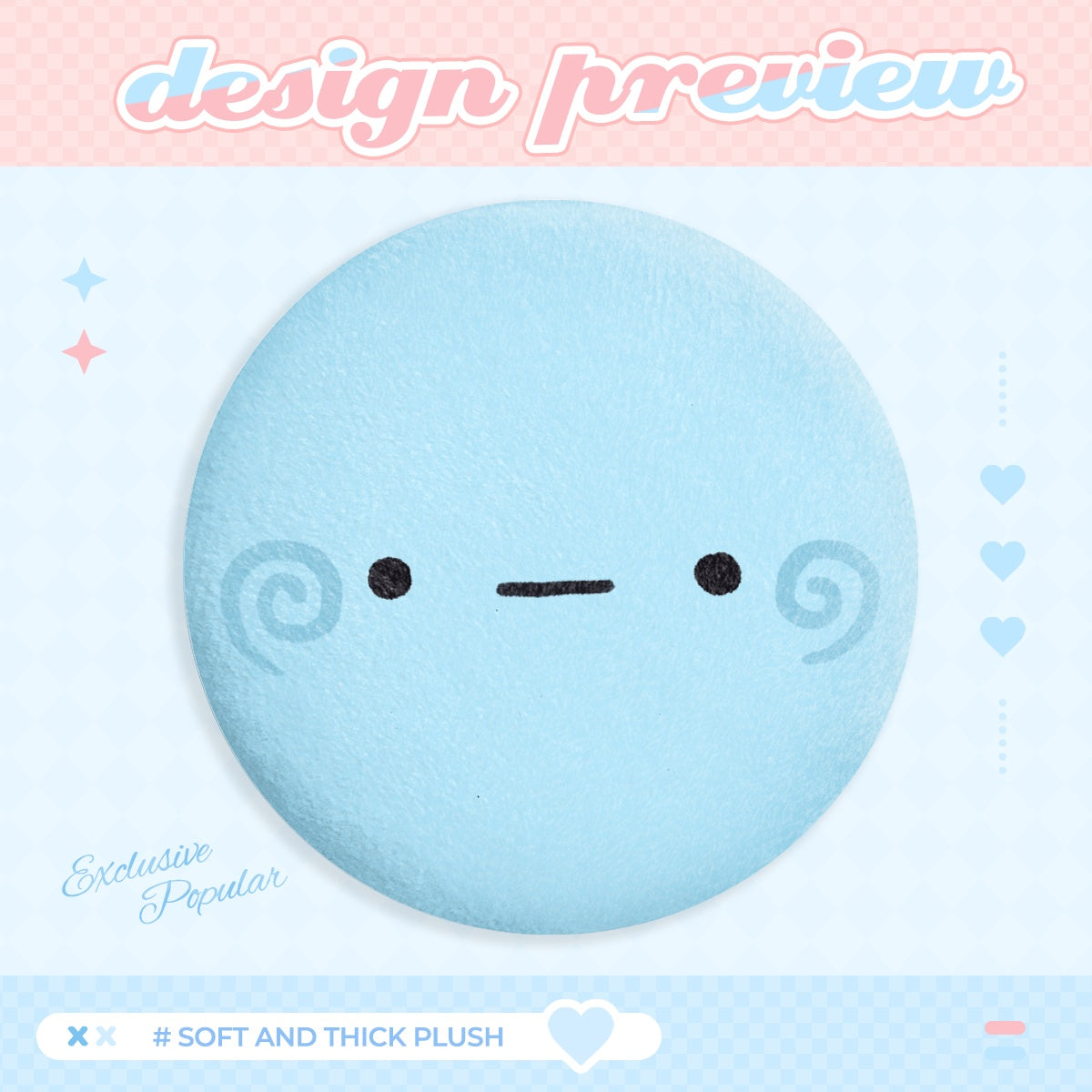 Blu Plush Badge