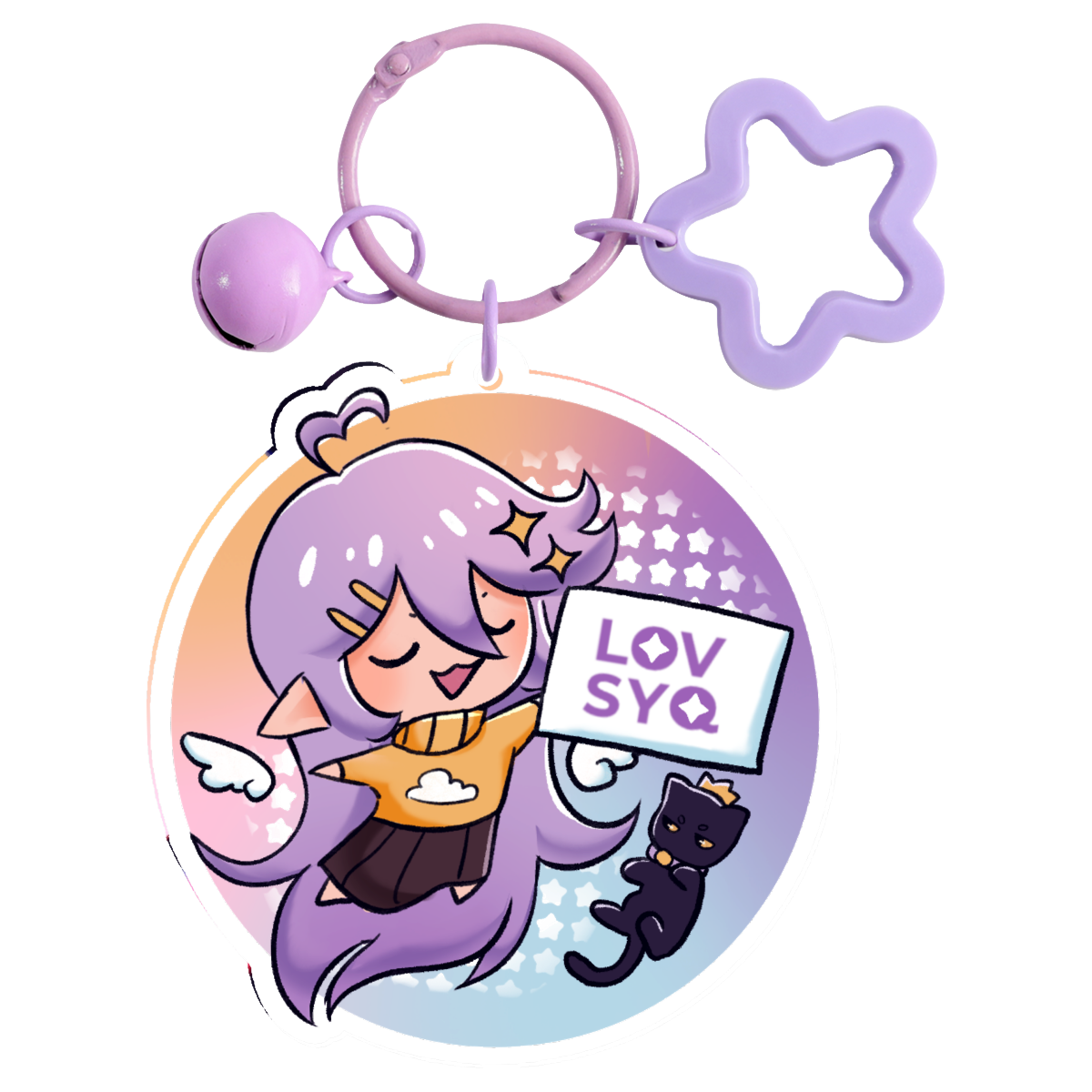 Chibi Kiyumi & Eyeball LOVSYQ Acrylic Keychain