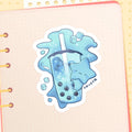 Blu Slush Boba Sticker