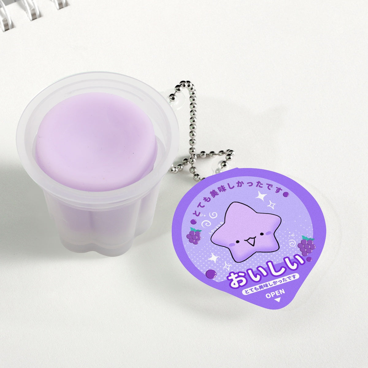 Silly Pudding Jelly Keychains