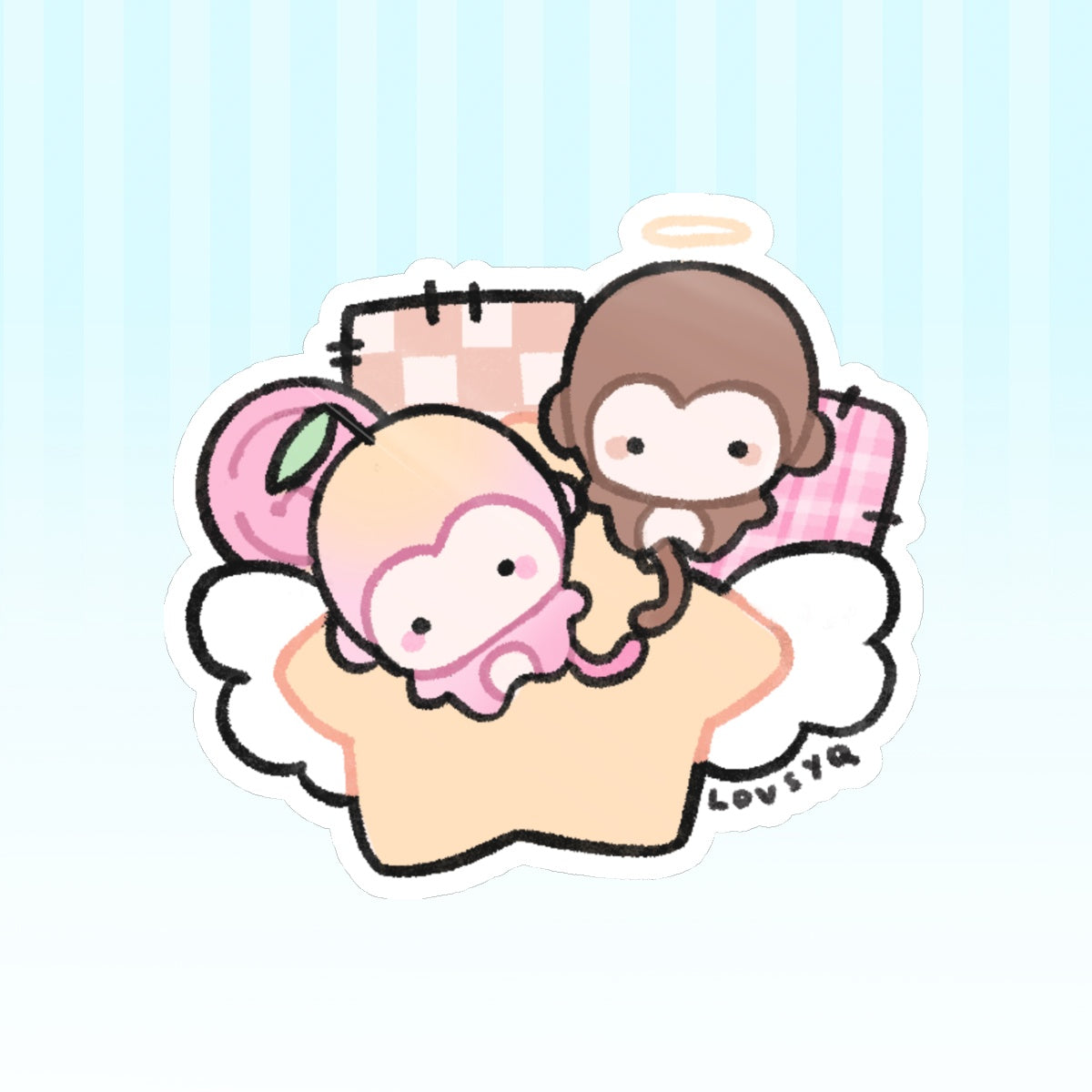 Peaches & Patches Sticker 3"