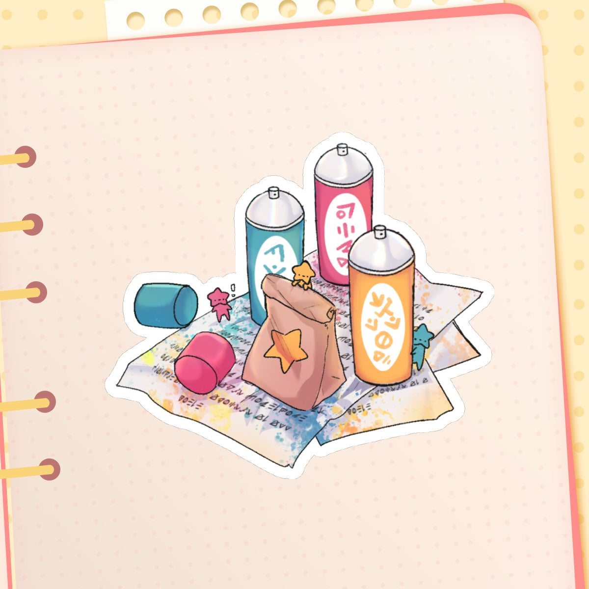 StarBabz Spraycan Stickers 3"