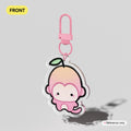 Mini Peach Keychain