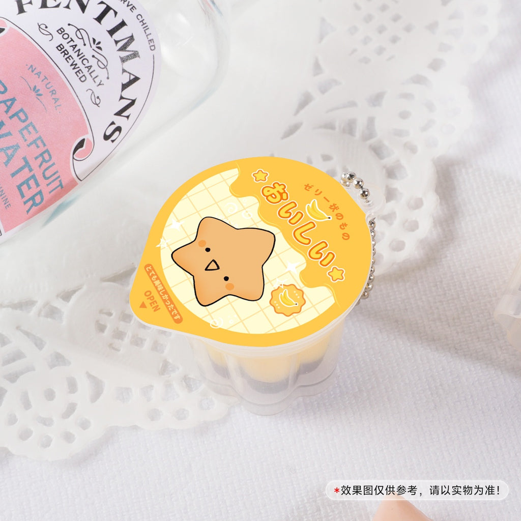 Happy Pudding Jelly Keychains